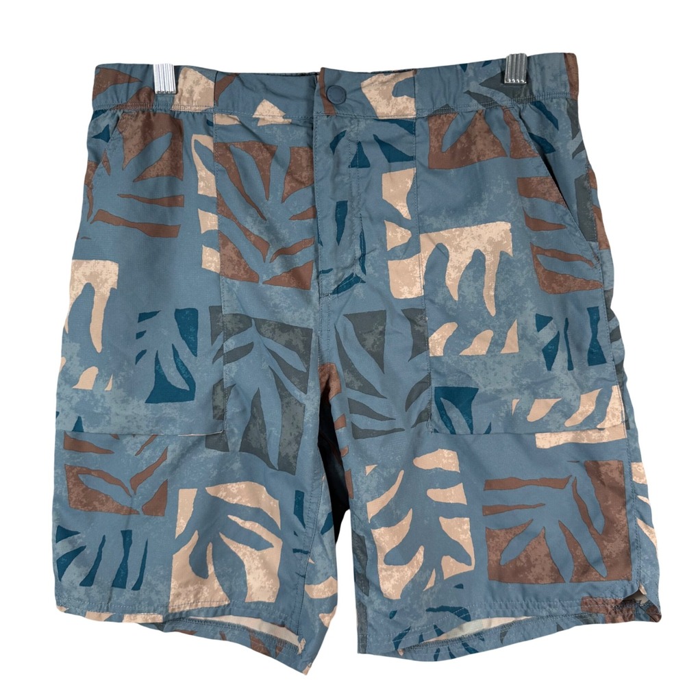 Mountain Hardwear Trail Sender Shorts‎ Men 30 Blue Leaf Ripstop Hiking Outdoor